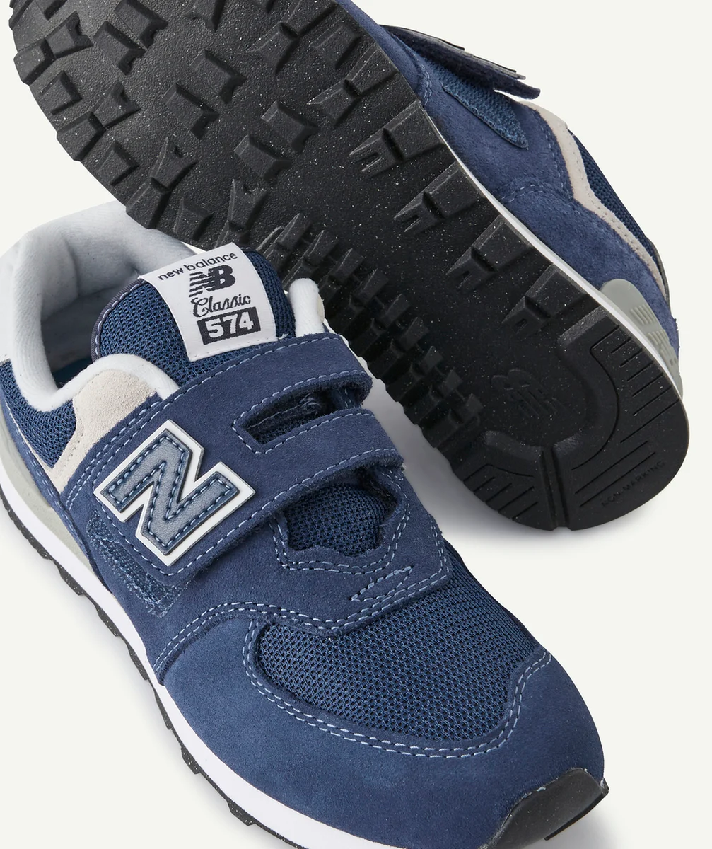 NEW BALANCEBASKETS À SCRATCH 574 BLEUES ET GRISES