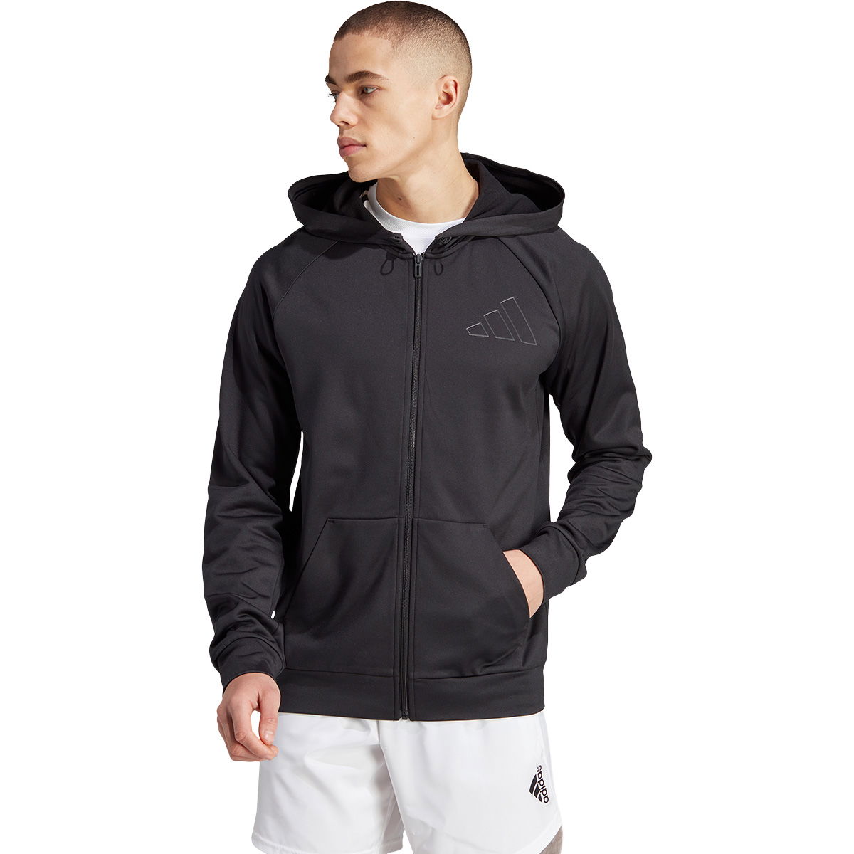 adidas Game & Go Full Zip Hood Træningstrøje Herre