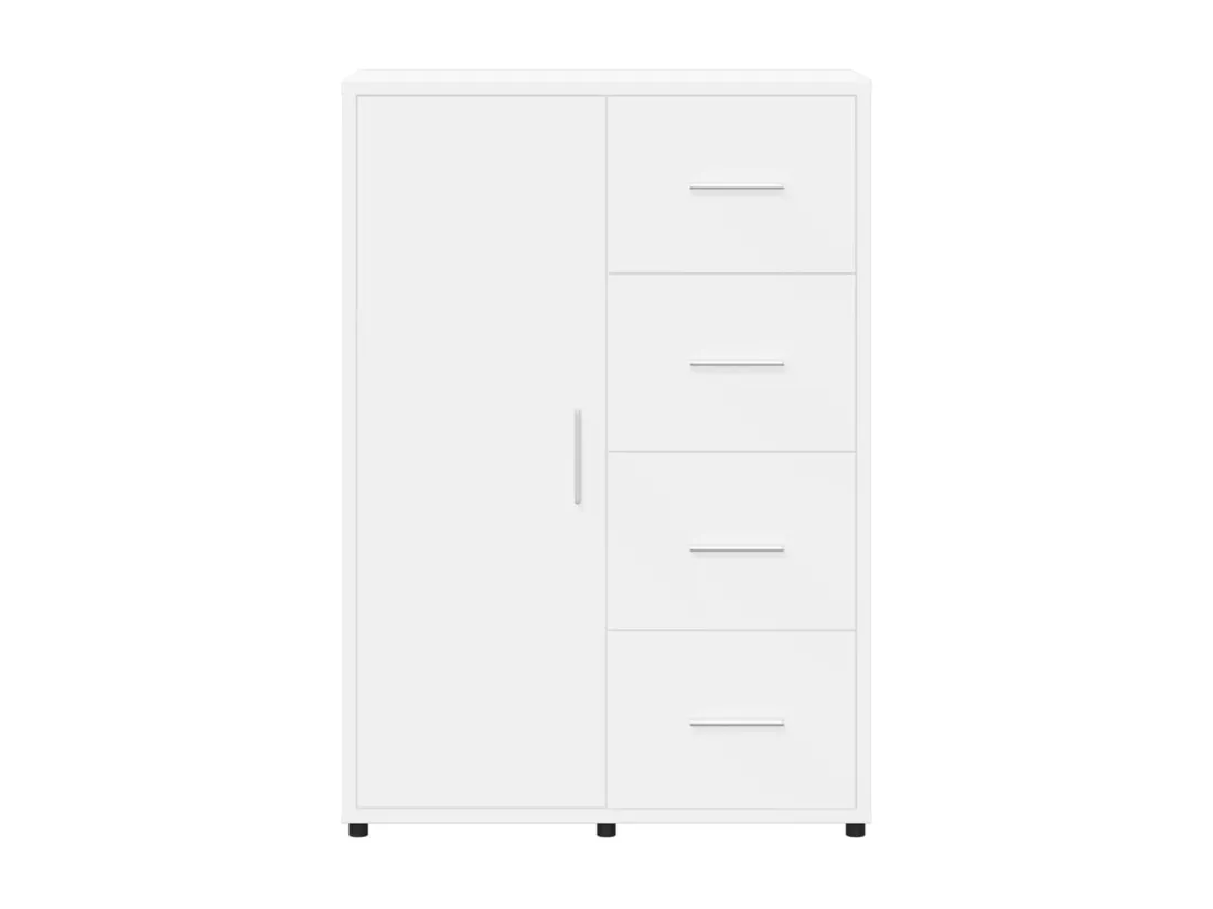 Buffets 2 pcs blanc 60x31x84 cm bois d'ingénierie