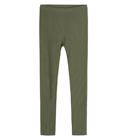 Hust and Claire Leggings - Lane - Rib - Wolle - Dusty Green