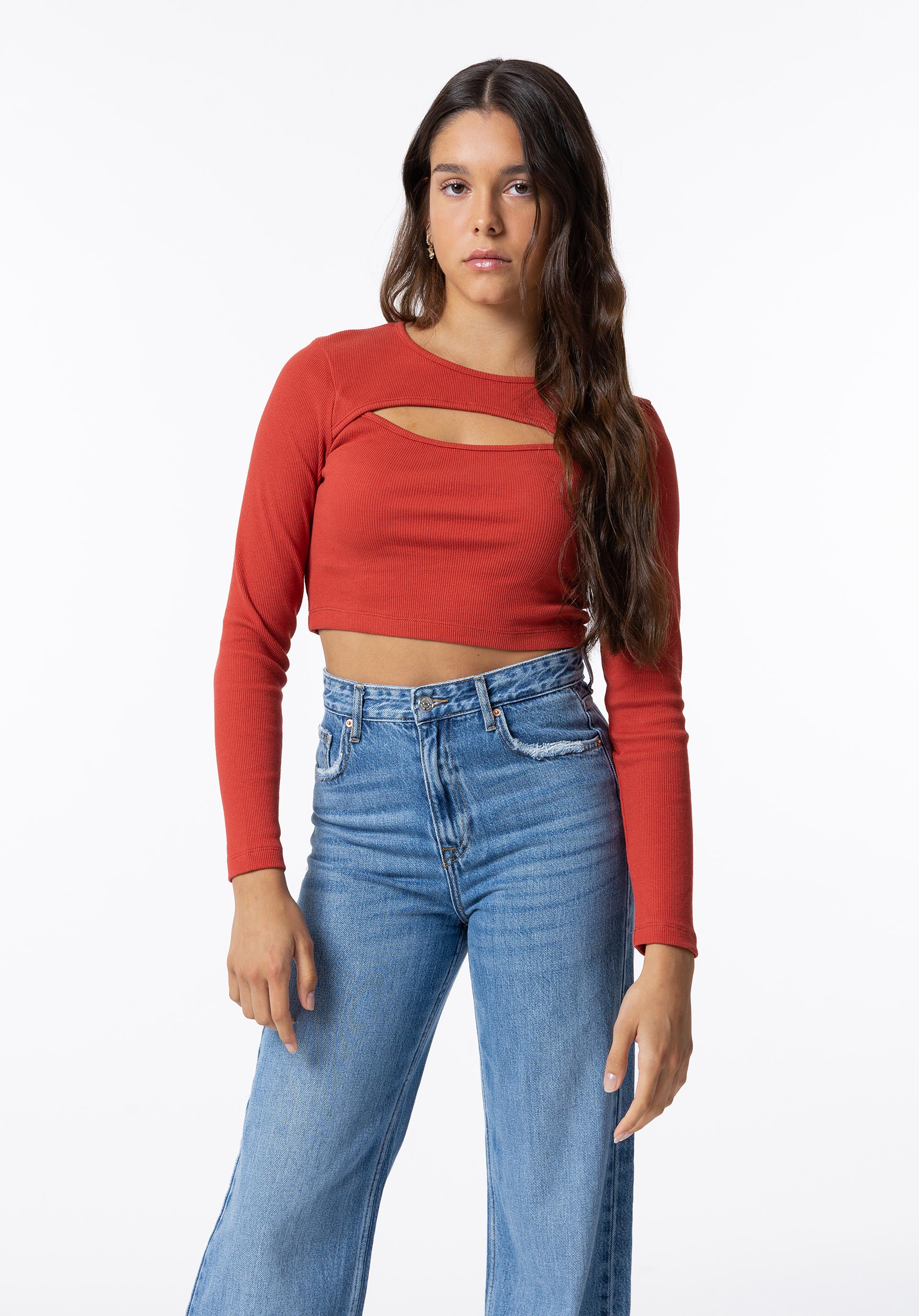 T-shirt Cropped Cut Out