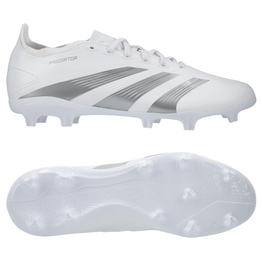 adidas Predator League FG Pearlized - Blanc/Argenté