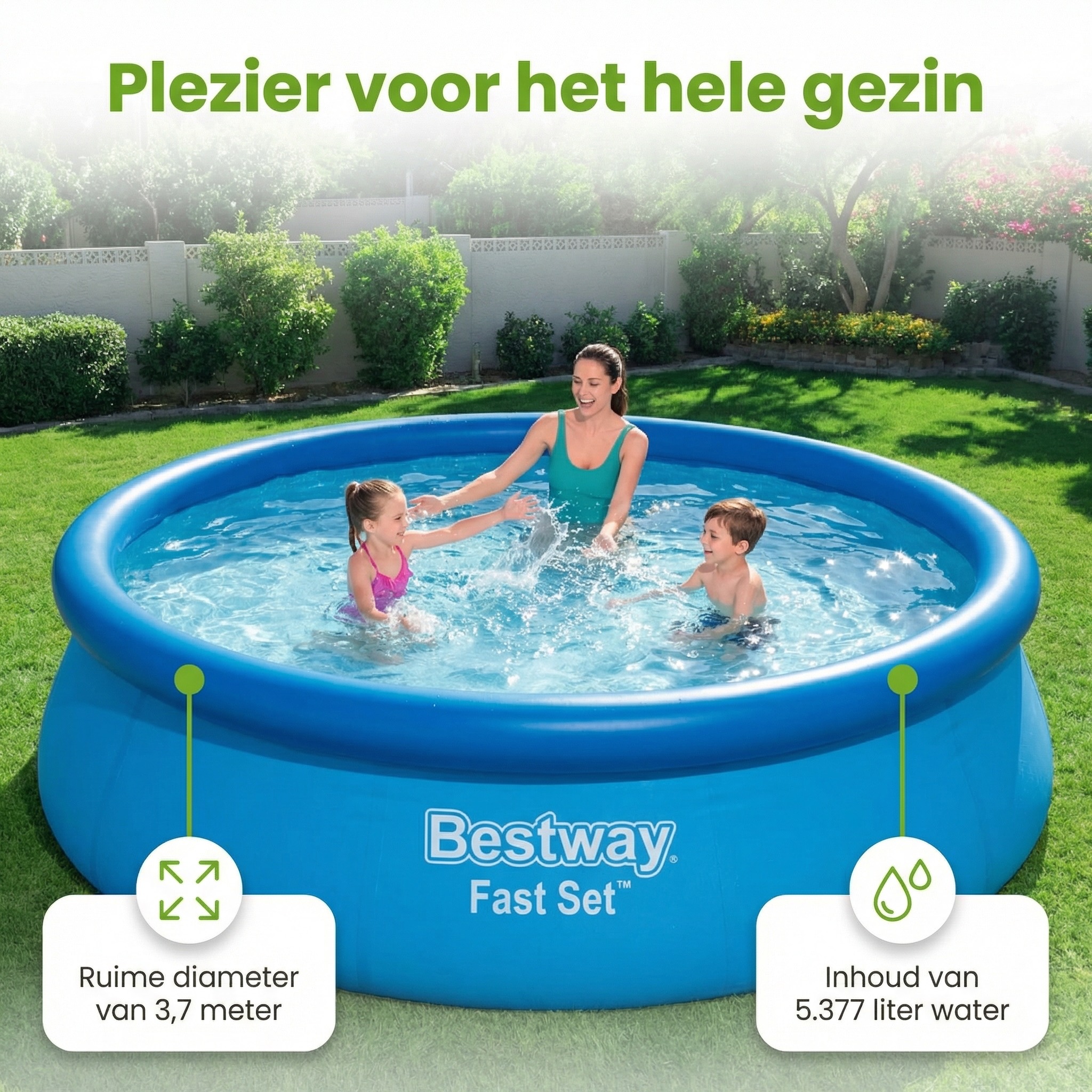 Bestway fast set 366x76cm zwembad