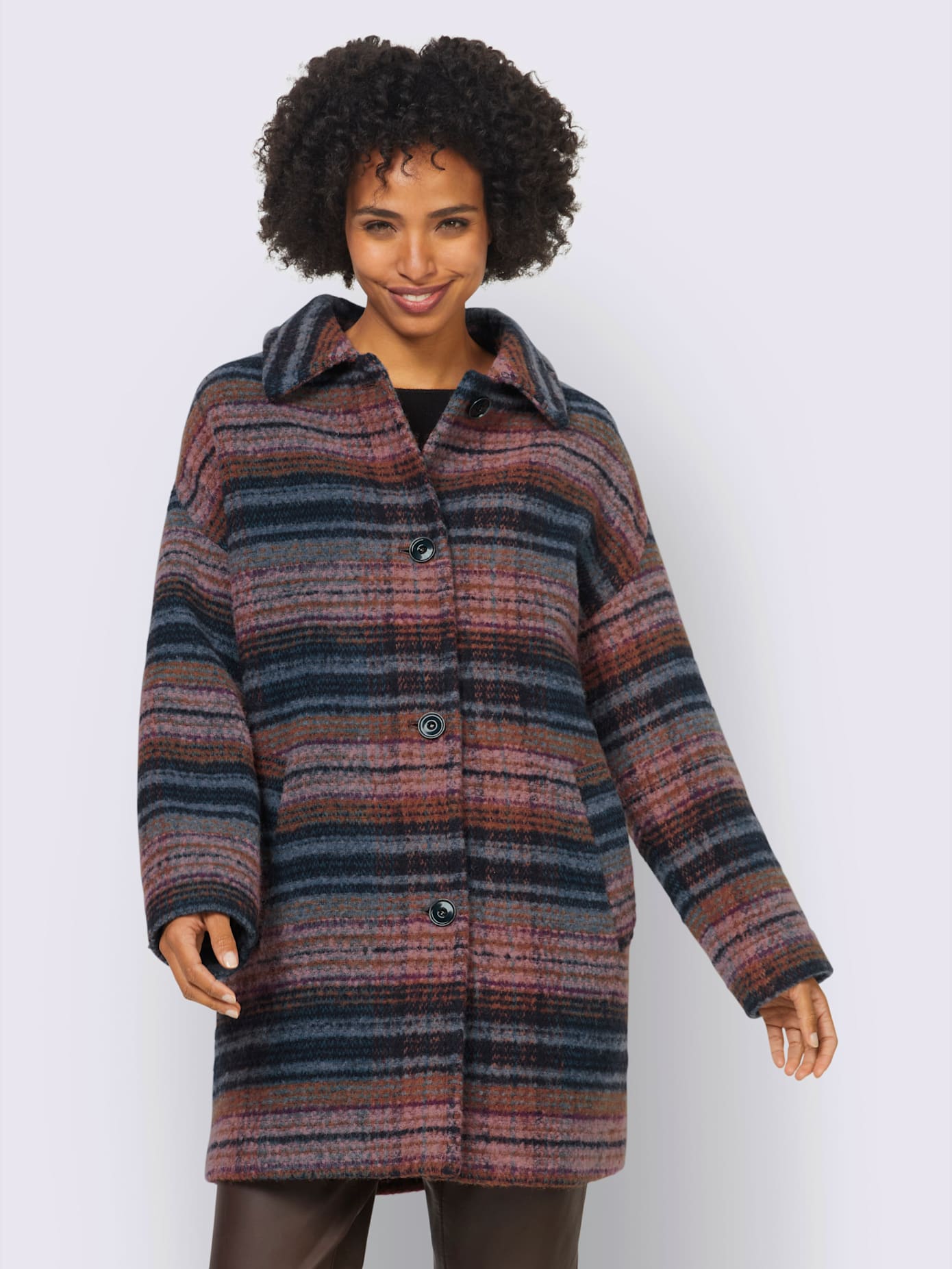 Veste motif tissé coloré