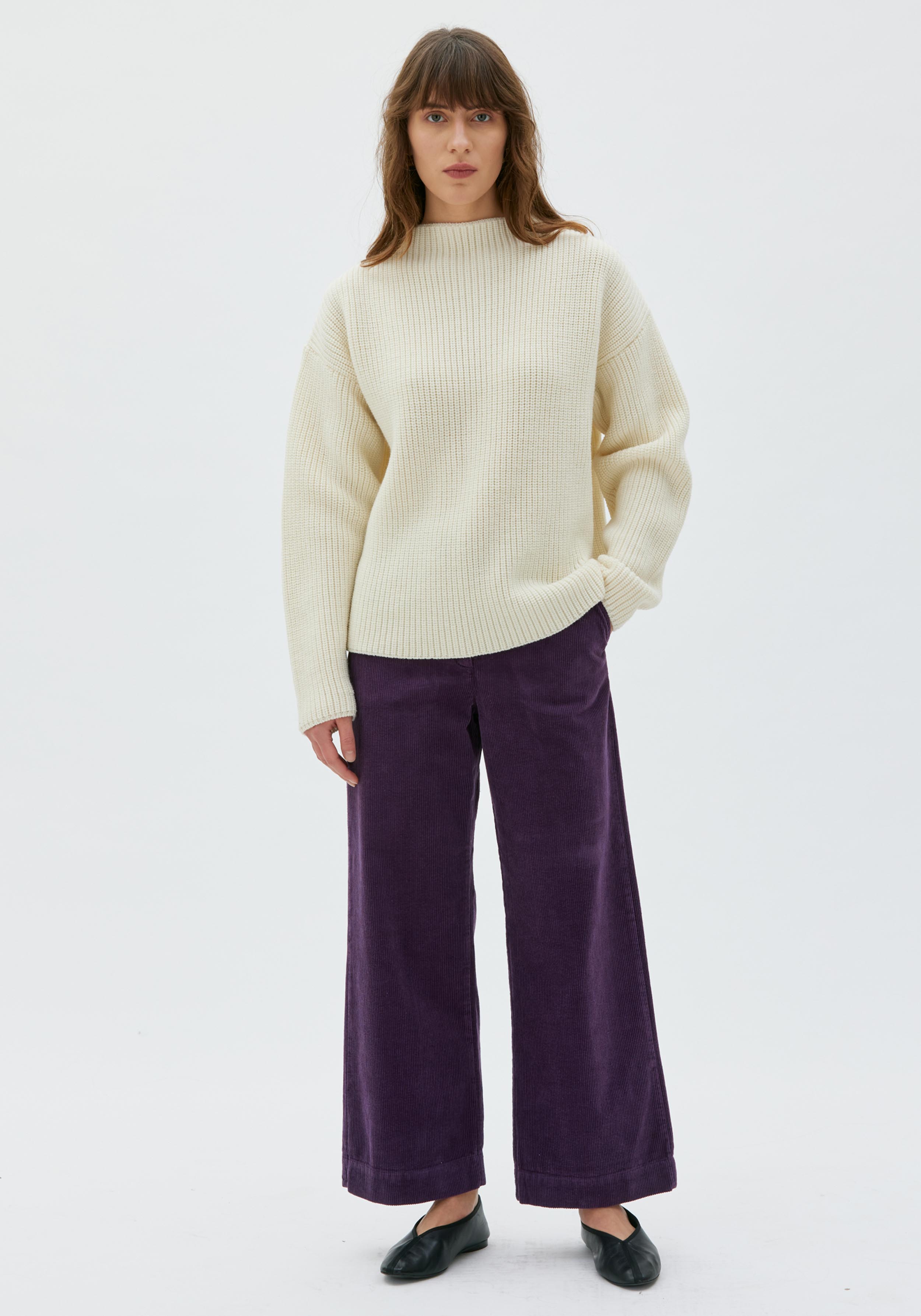 Maska Cord-Hose Lail Corduroy Elderberry