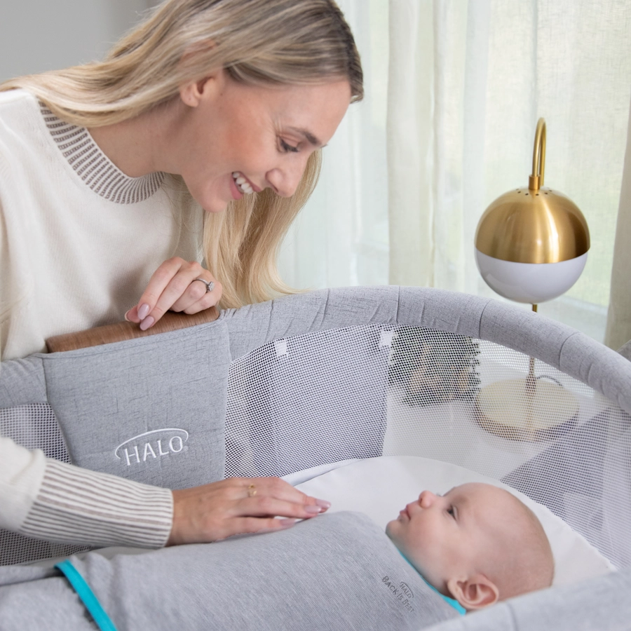 HALO® SleepSack® Ideal Temp Wickelschlafsack Heather GrayAqua