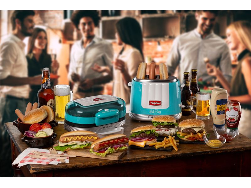 Ariete Hot Dog Maschine Party Time ARI-206-BL Blau Hot Dog-Gerät