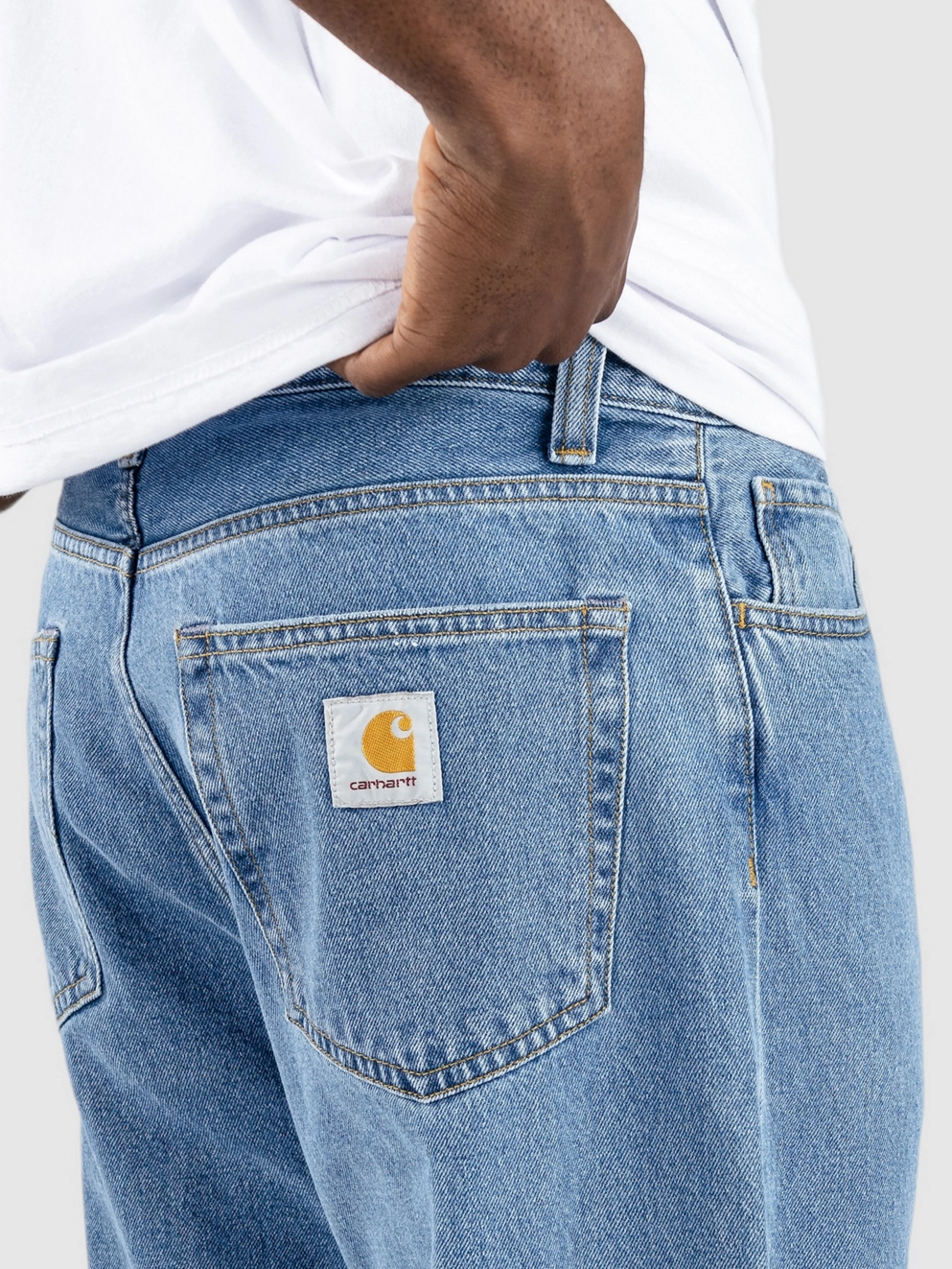 Carhartt WIP Landon Jeans heavy stone wash blue