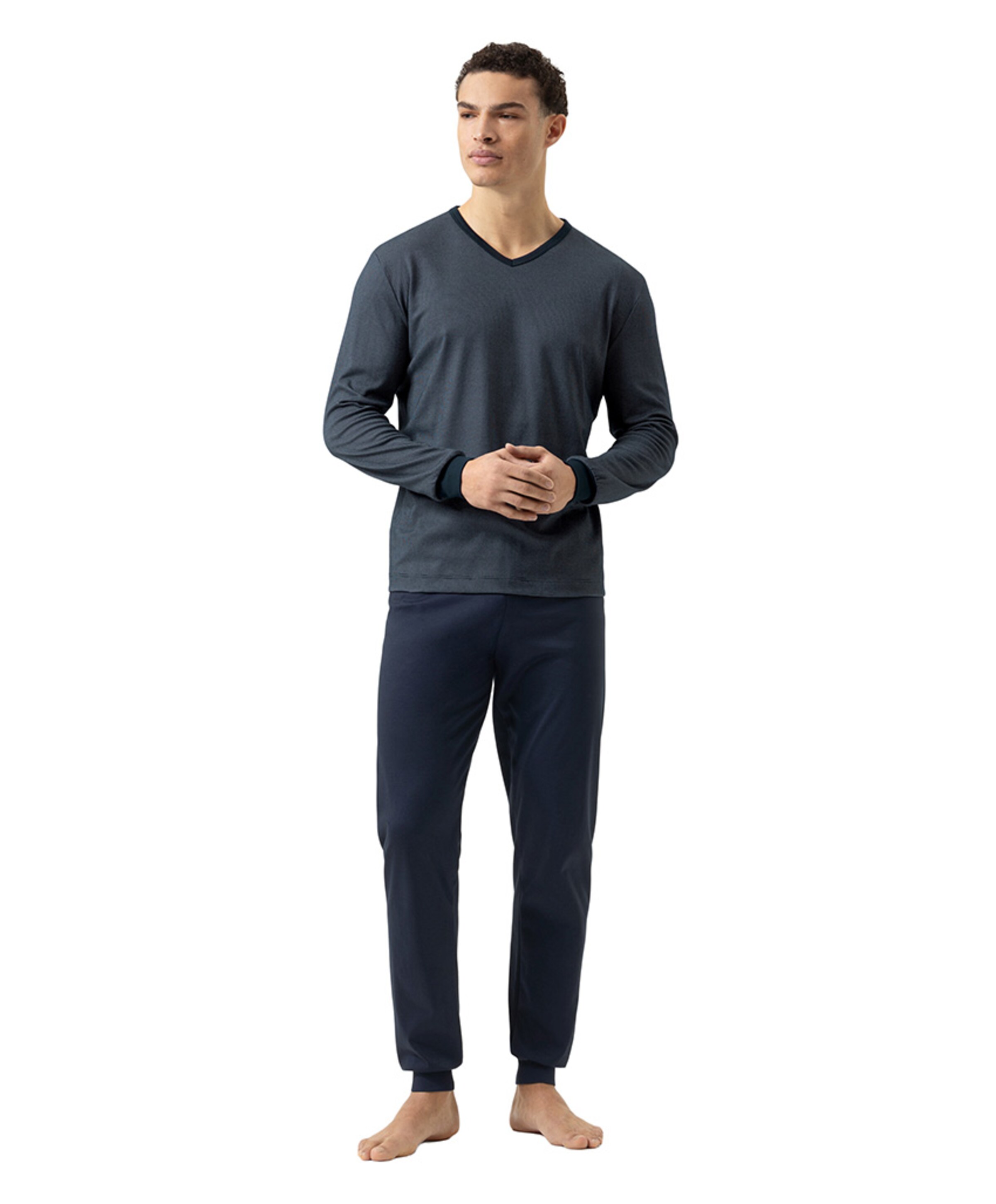 Mey Heren pyjamaset blauw