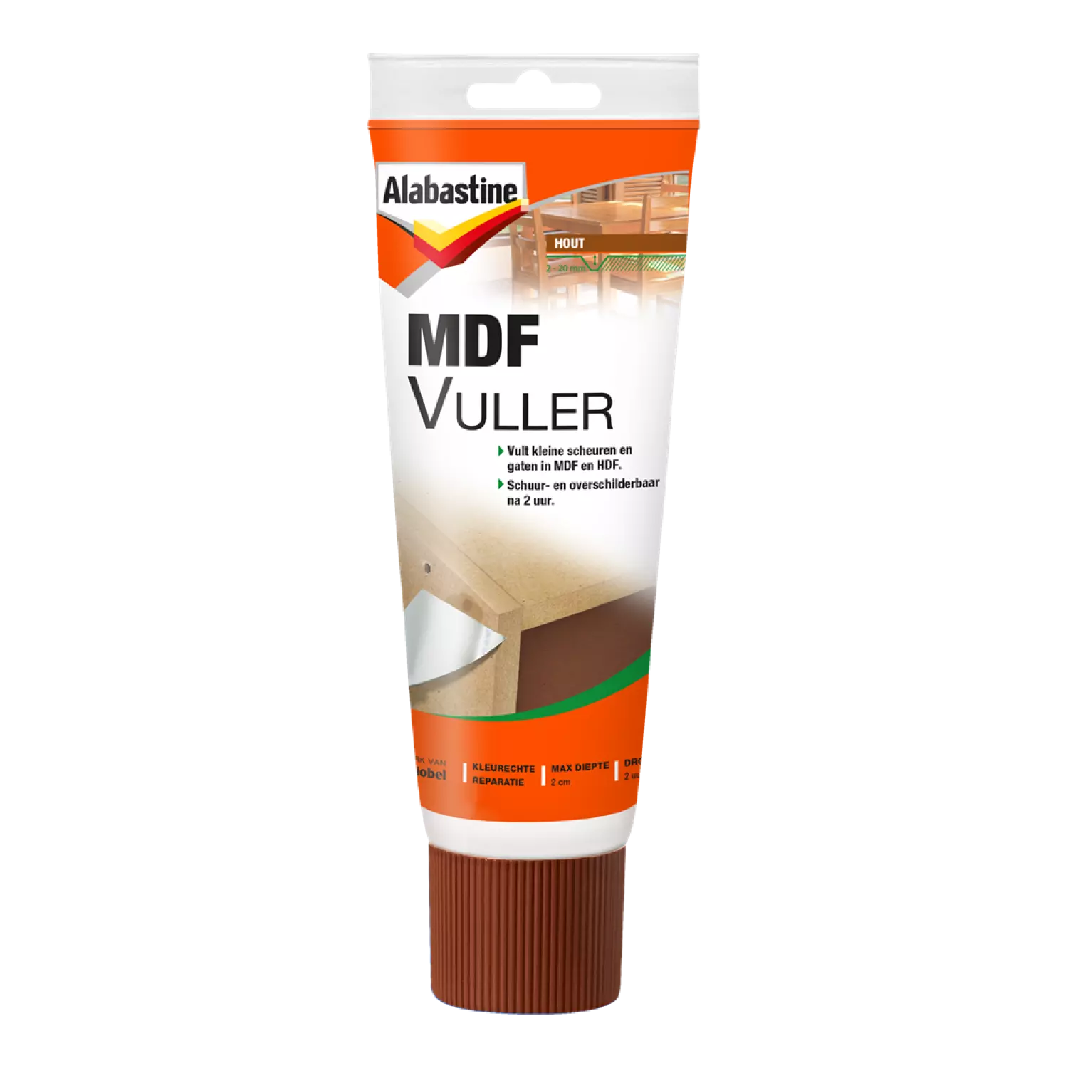 Alabastine Mdf Vuller - Pasta - Lichtbruin - 330g
