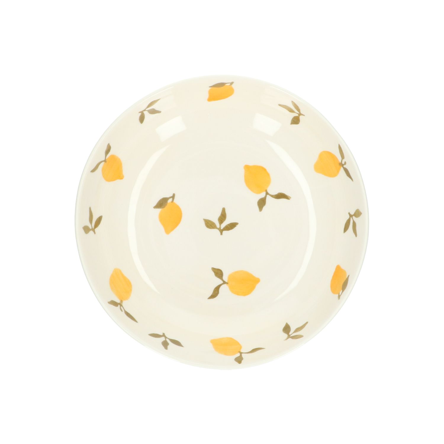 Serveerschaal, aardewerk, citroenen, Ø28 cm