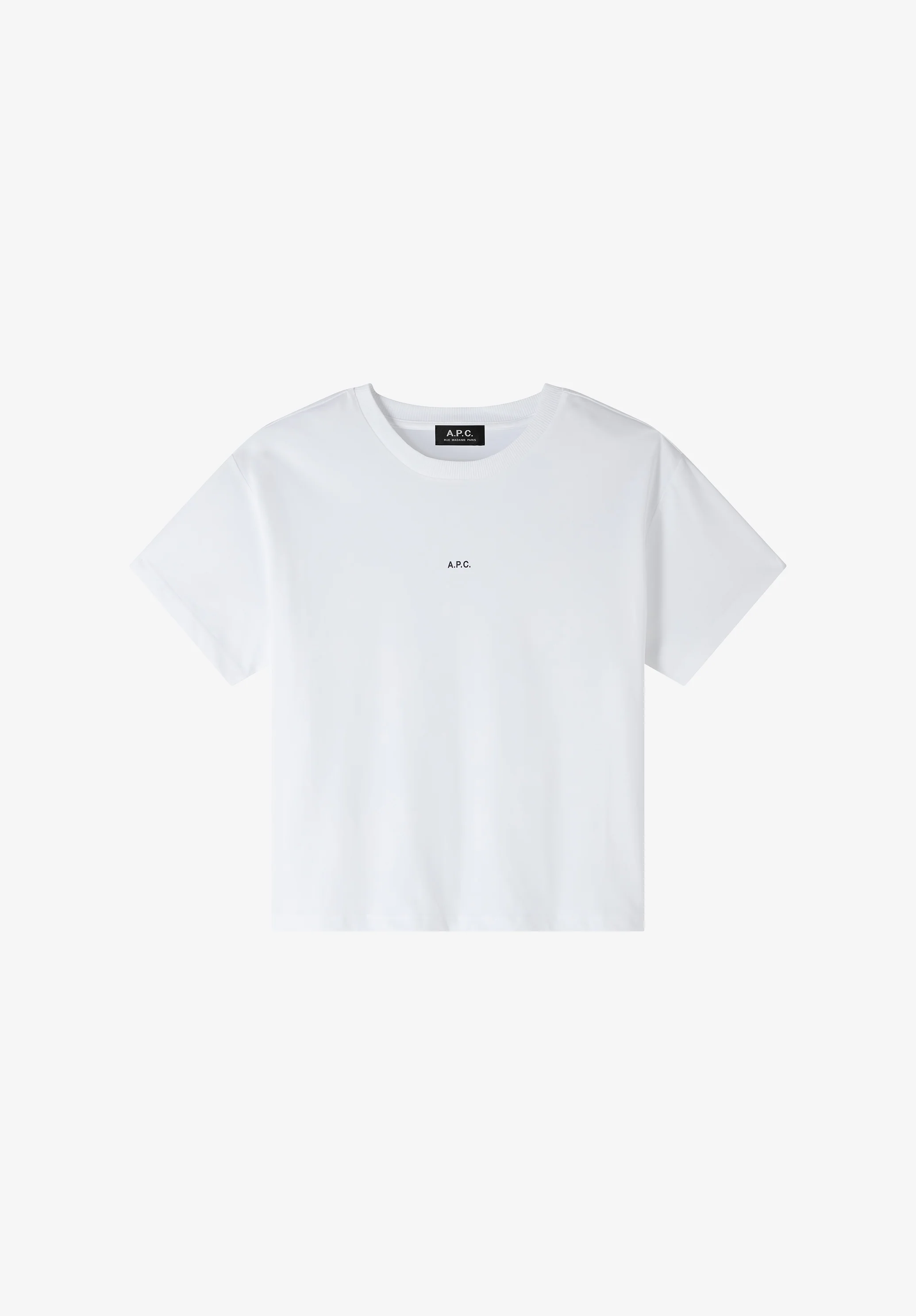 T-Shirt Boxy Micro Logo - Blanc/noir