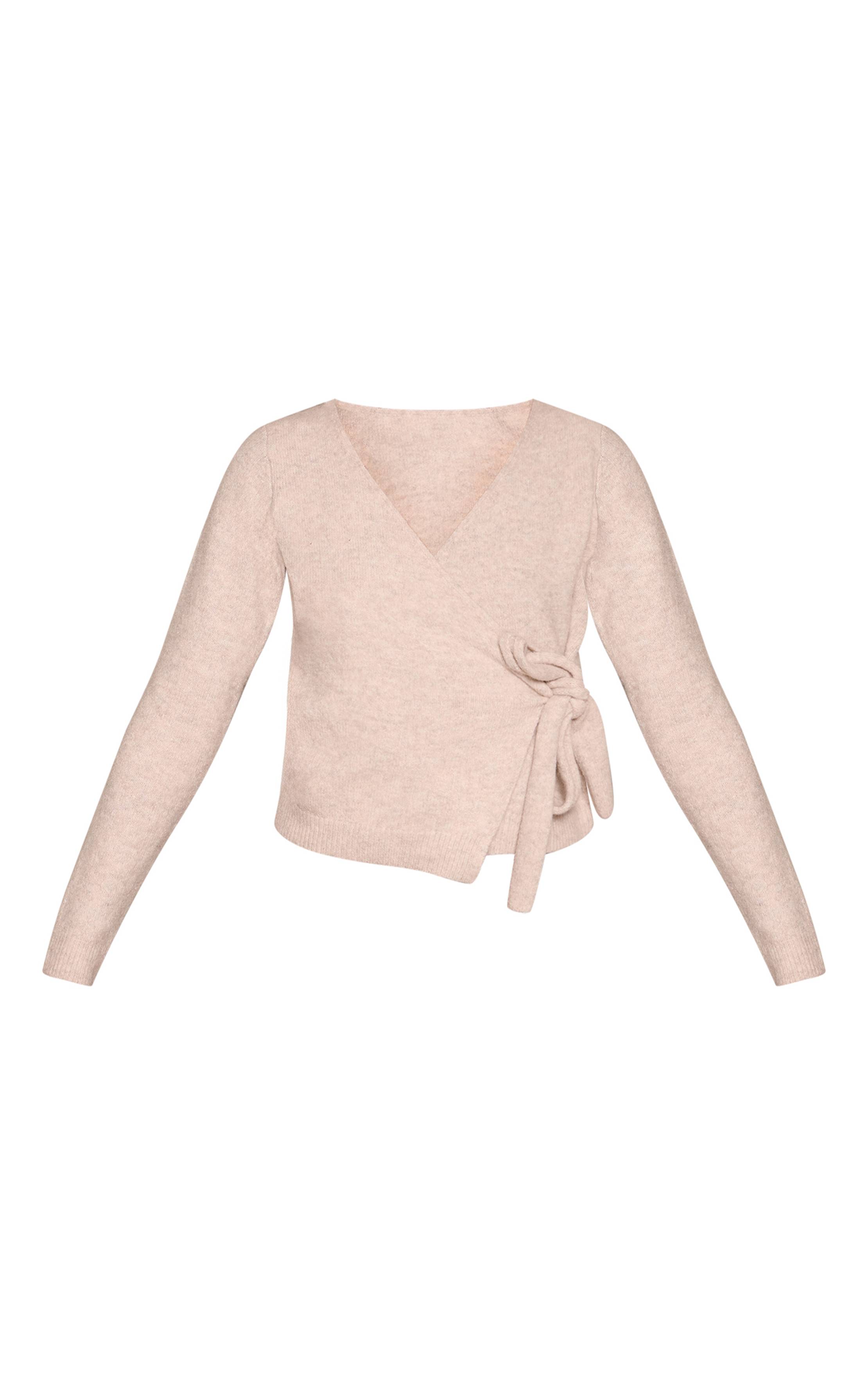 Cardigan Cache-cœur En Maille Douce À Liens Latéraux