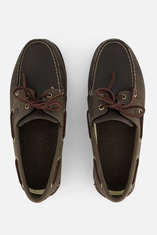 Timberland Classic Boat Instappers grijs Leer