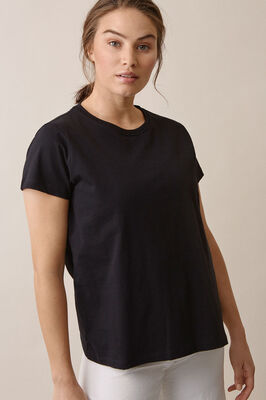 Boob Gravid/Amming T-Shirt, Svart