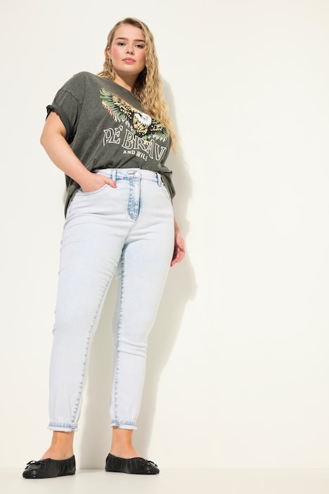 Skinny Jeans, bleached Denim, 5-Pocket