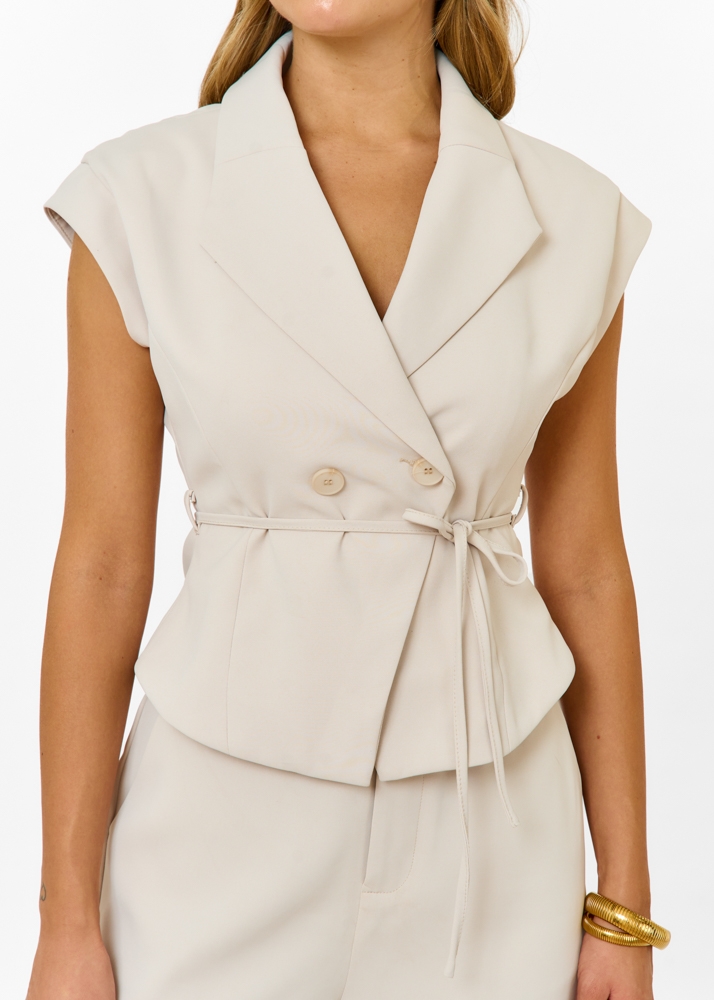 Audrey gilet beige