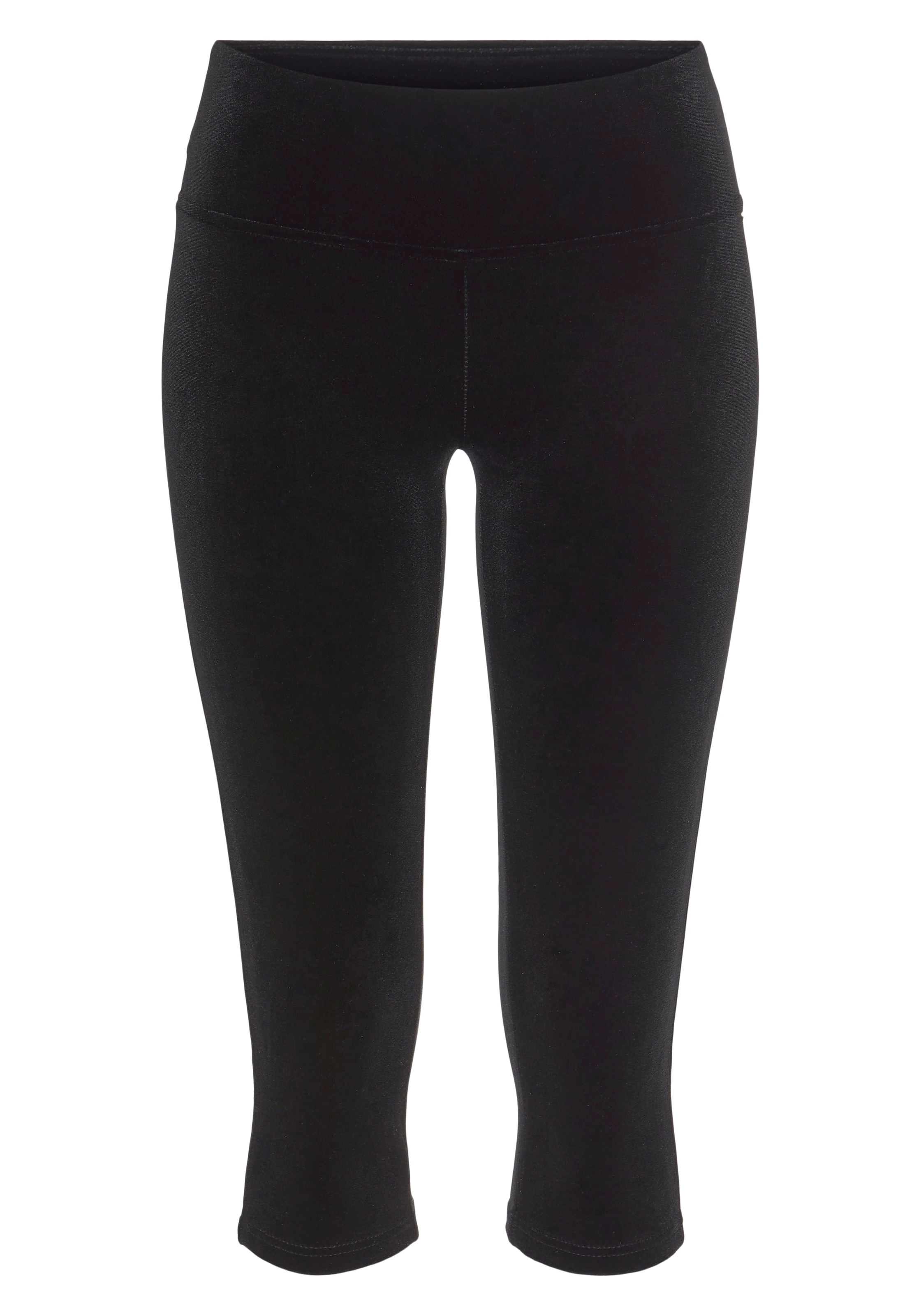 LASCANA Caprihose  in weicher, elastischer Samtoptik, Loungeanzug