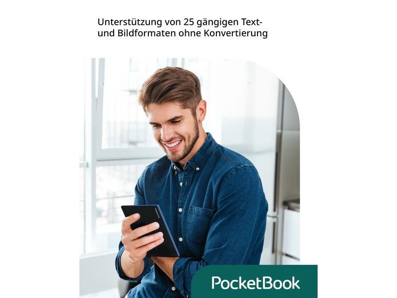 PocketBook E-Book Reader Verse Pro Passion Red 6 Zoll E-Book Reader mit 16 GB Speicher und E-Ink Carta Bildschirmtechnologie