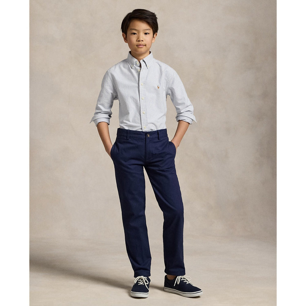 Køb Polo Ralph Lauren Lt Blue Stripe Sport Skjorte