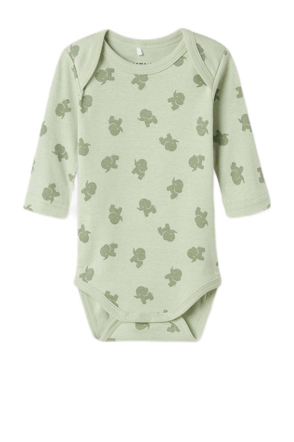 NAME IT romper NBMBODY - set van 3 groen/beige