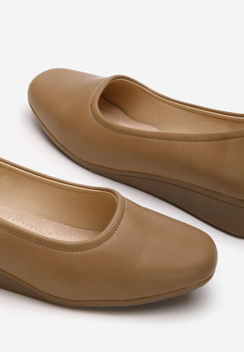 Ballerines à plateforme kaki Belimia