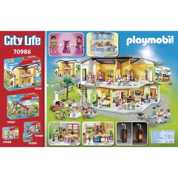 Extension Maison Moderne Playmobil City life 70986