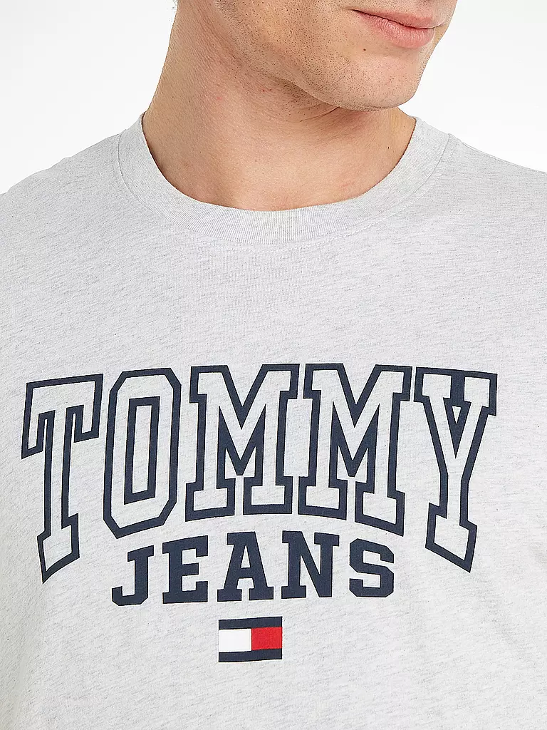 TOMMY JEANS T-Shirt Regular Fit  hellgrau