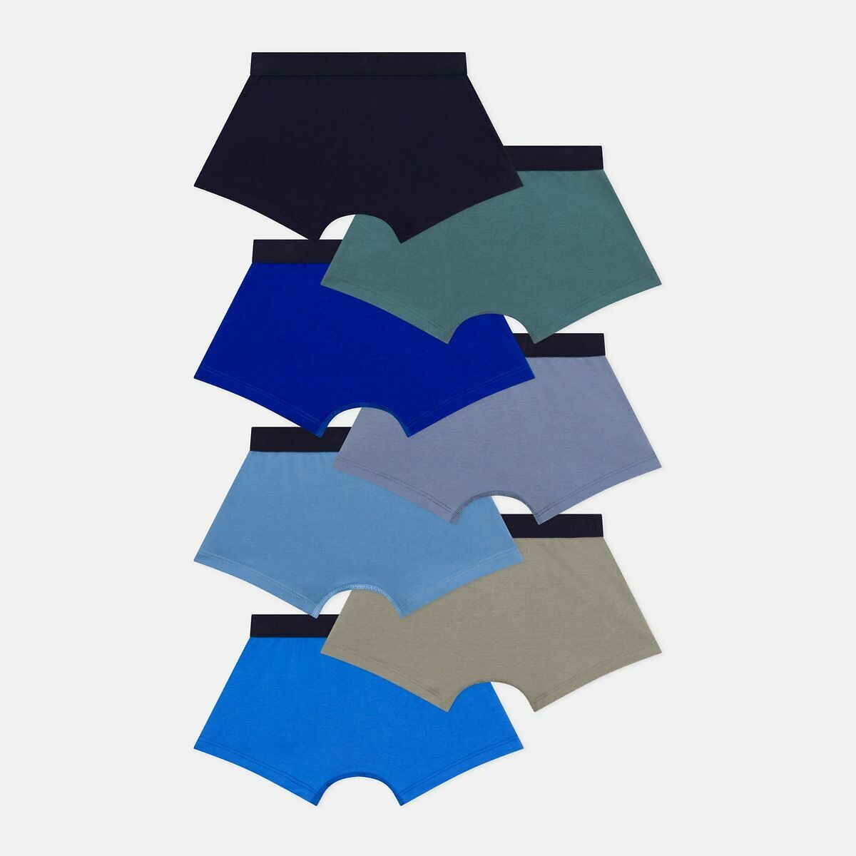 PETIT BATEAU<br>Conjunto de 7 boxers de algodão