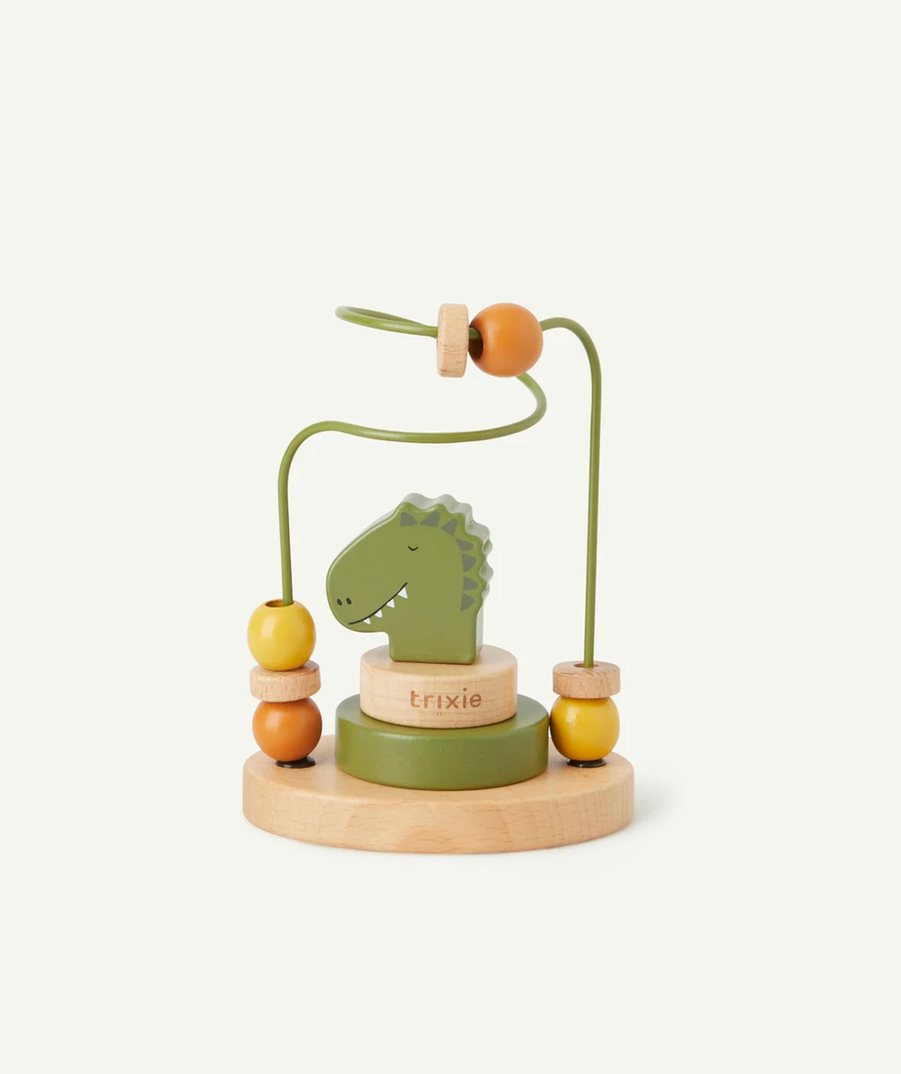 TRIXIELABYRINTHE AVEC PERLES EN BOIS MONSIEUR DINO