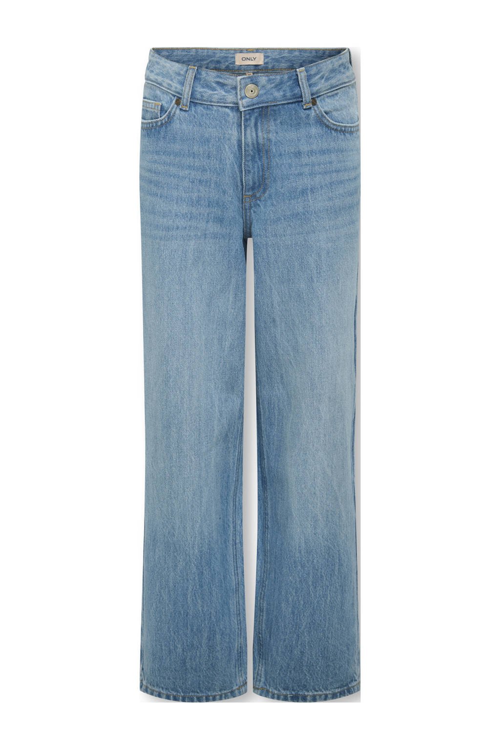 KIDS ONLY GIRL baggy high waist baggy jeans medium blue denim