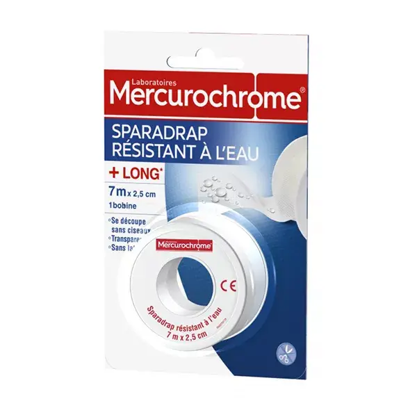 Fita adesiva impermeável Mercurochrome + 7m de comprimento