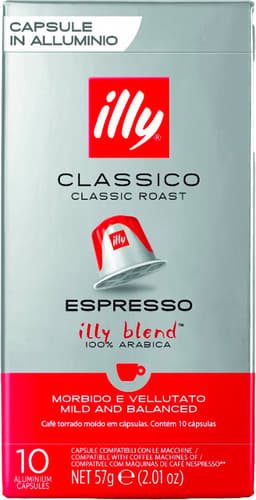 Illy Classico Espresso 10 Nespresso kompatible Kapseln