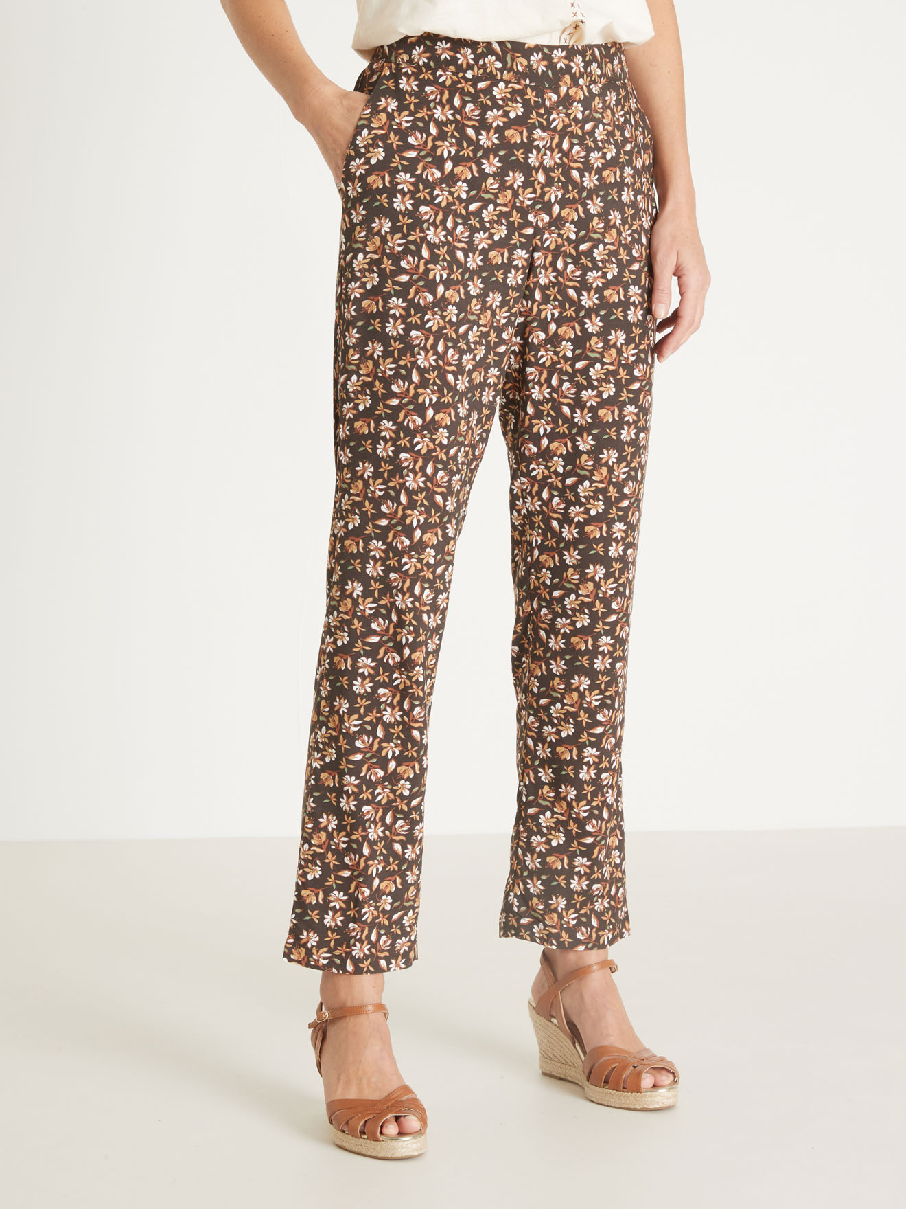 Pantalon fluide élastiqué