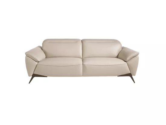 Canapé 3 places en cuir gris taupe 6132 ANGEL CERDA