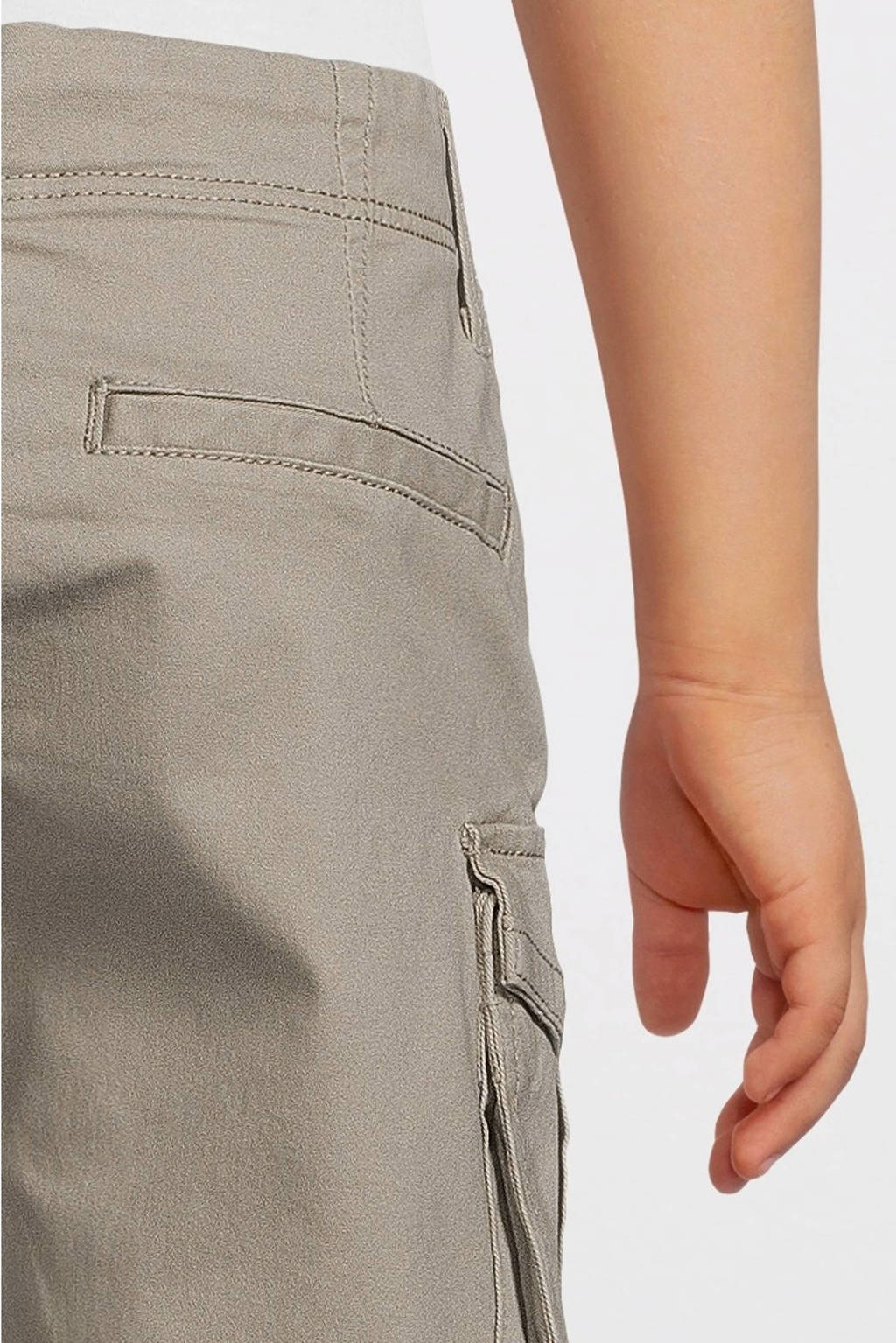NAME IT regular fit cargo short NKMRYAN grijs