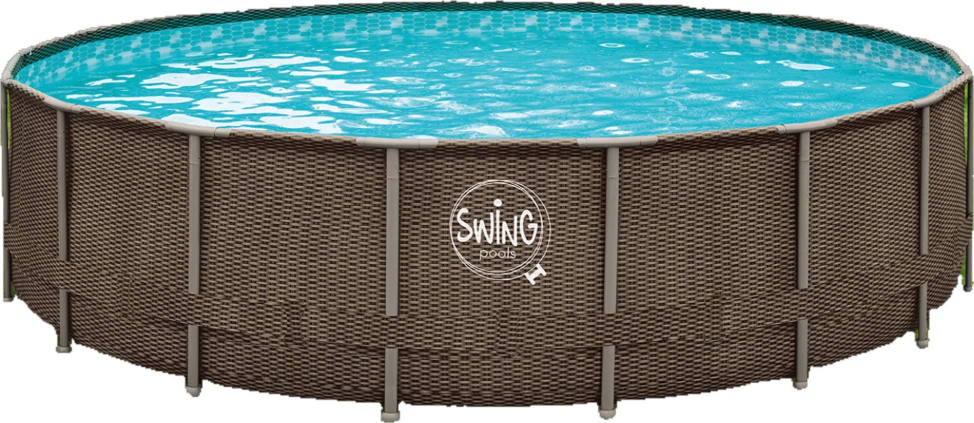 bazén Swing Metal Frame 3,66 x 0,91m - motiv Rattan, bez filtrace