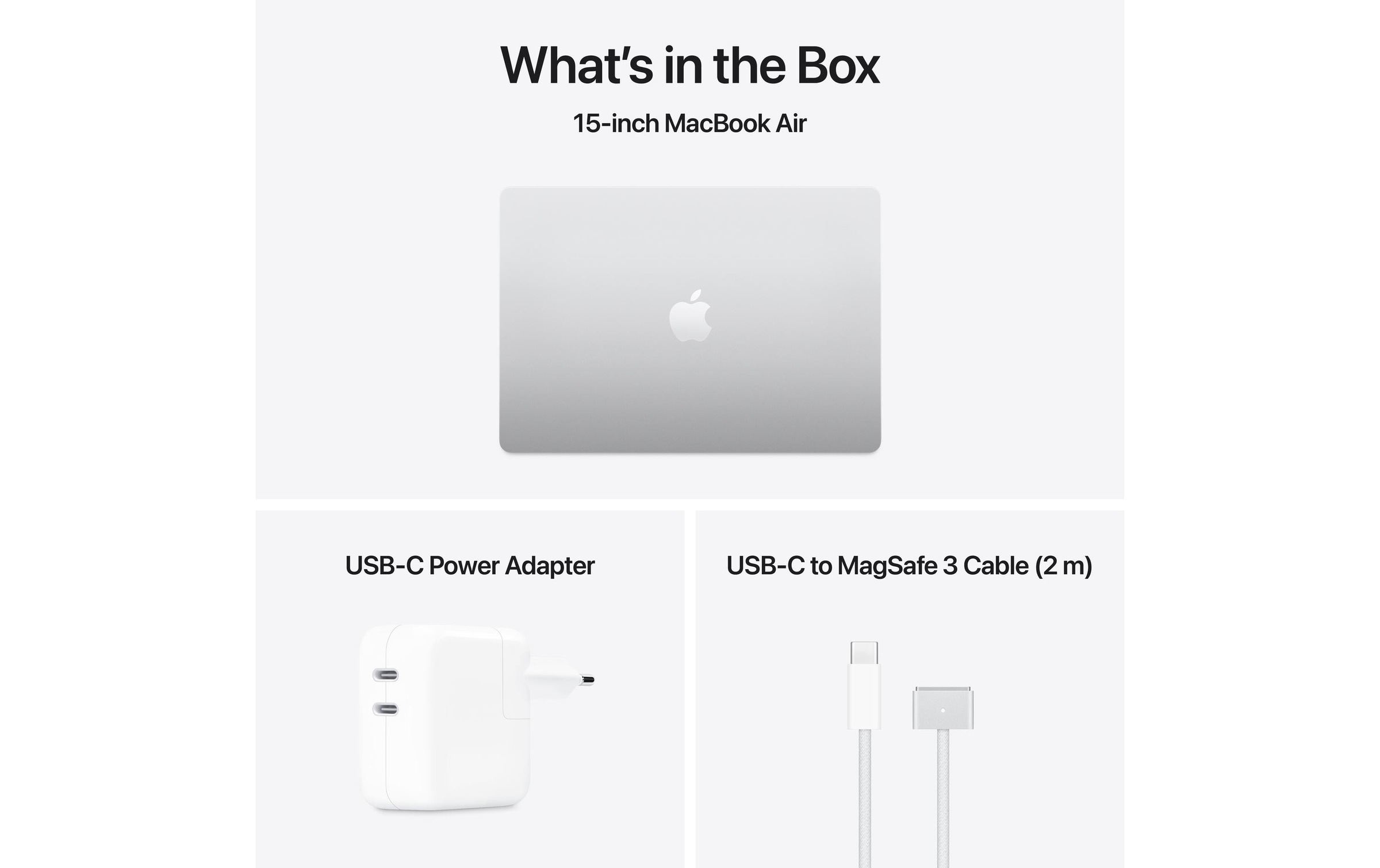 Apple Notebook »Air 15 2025 M4 10C GPU / 16 GB / 512 GB Silber«