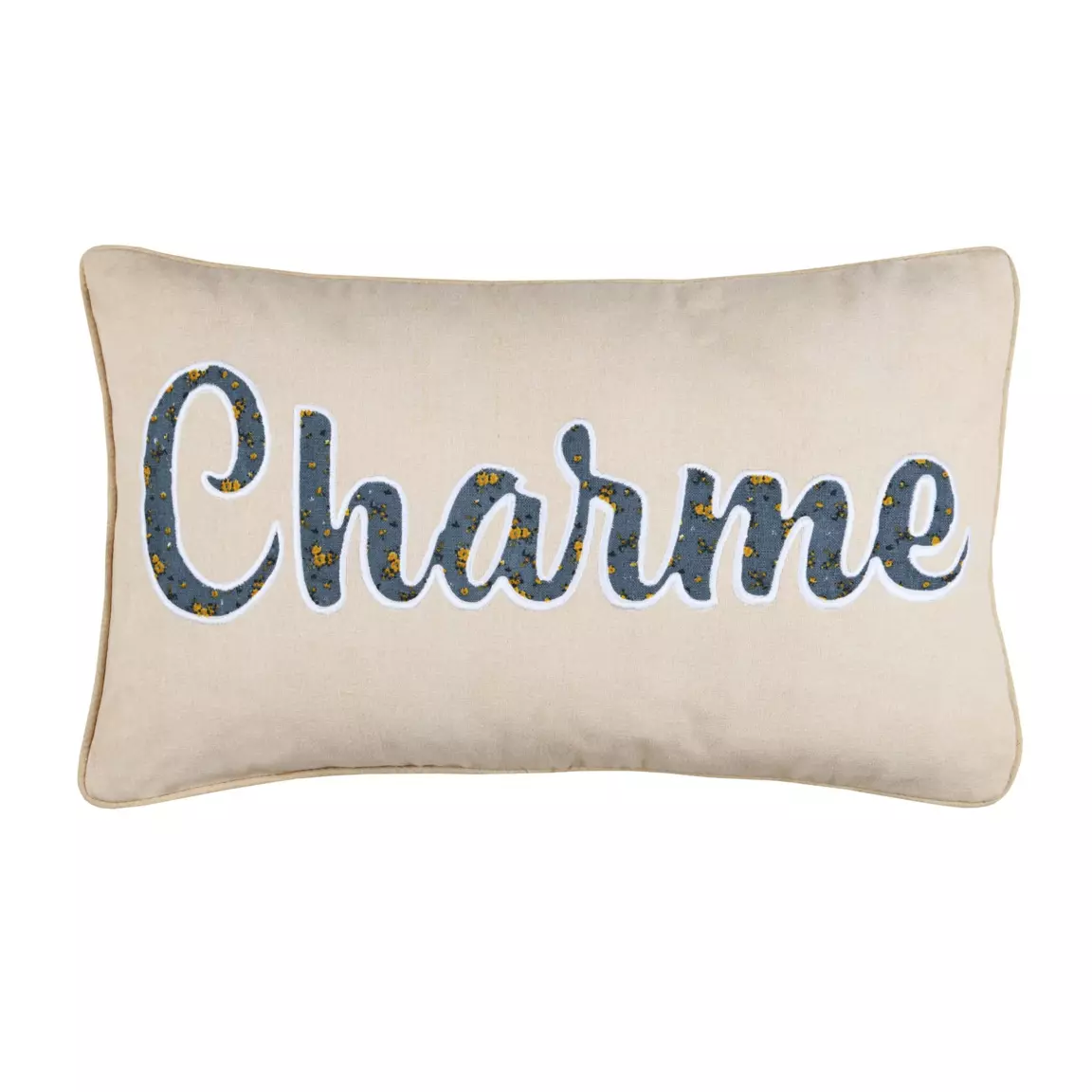 Coussin rectangulaire (50 cm) Apolline Ecru