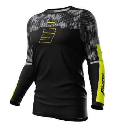 Maillot cross Shot CONTACT - PATROL 2023 - Noir / Jaune