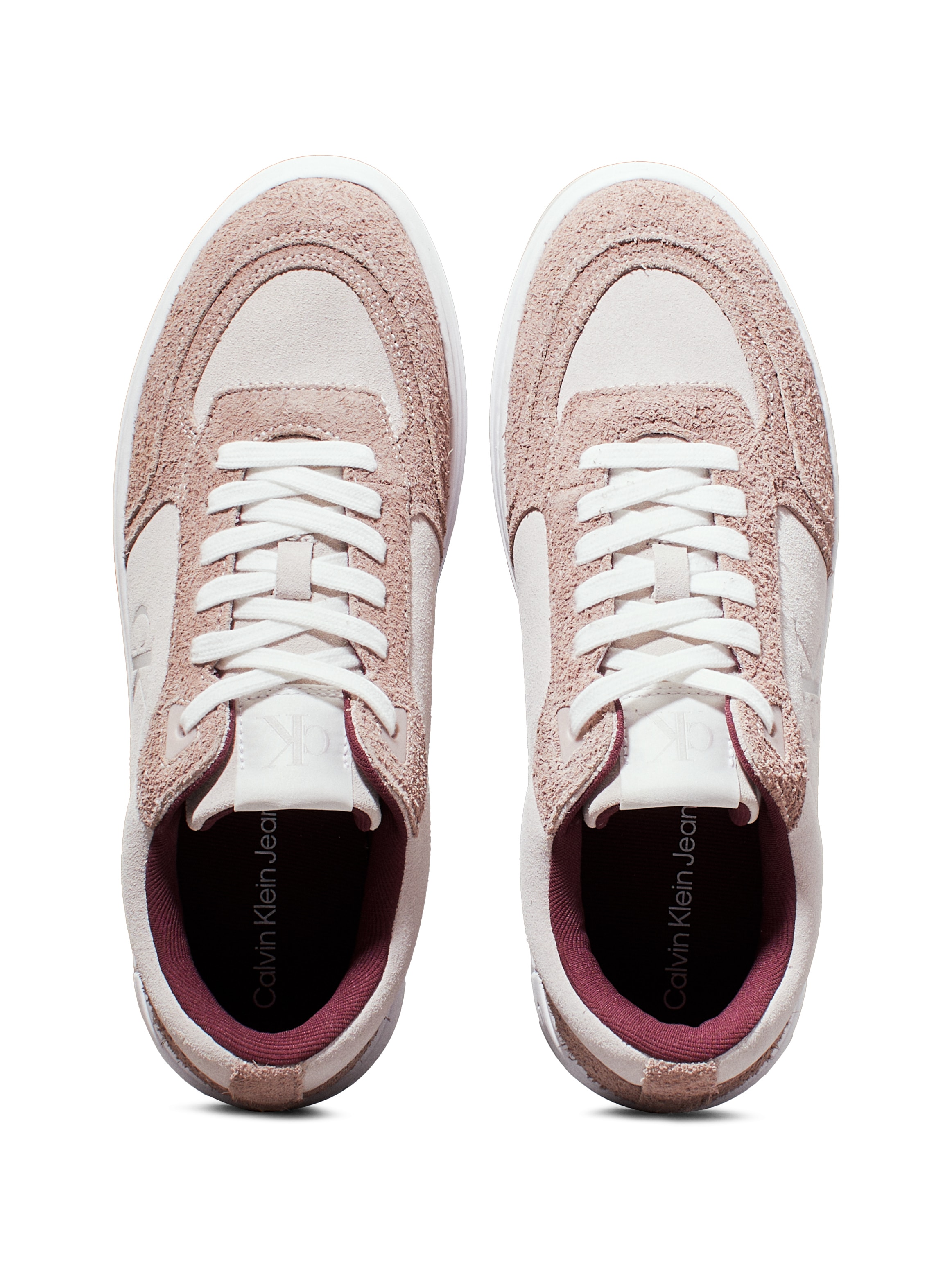 Calvin Klein Jeans Plateausneaker »BOLD PLATF LACEUP LOW MG SUEDE«  , Freizeitschuh, Halbschuh, Schnürschuh mit seitlichem CK-Logo