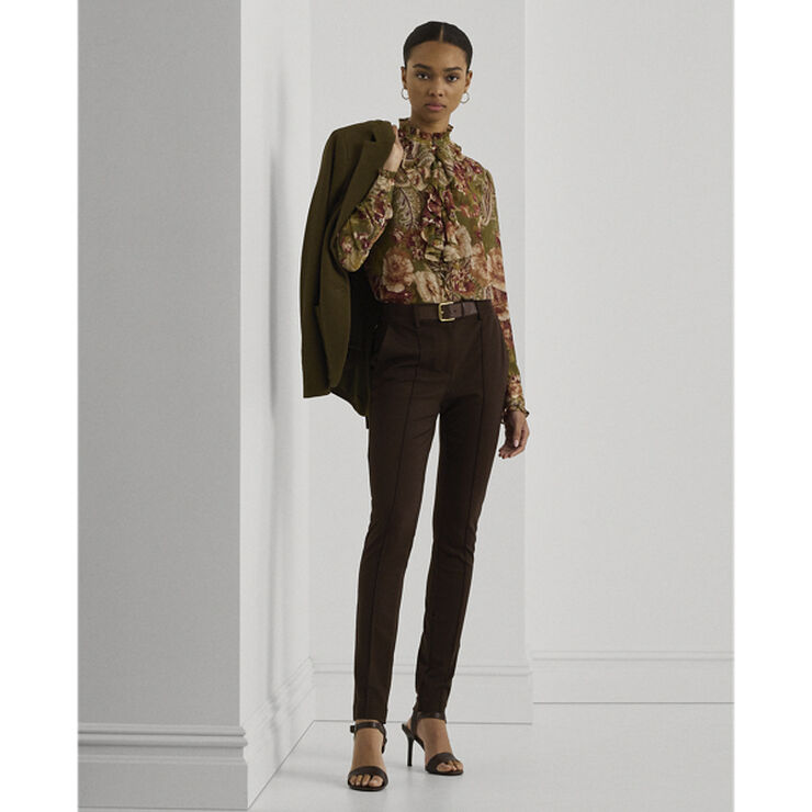 Lauren Ralph Lauren POLY CRINKLE GGT 58-SHIRT Olive multi