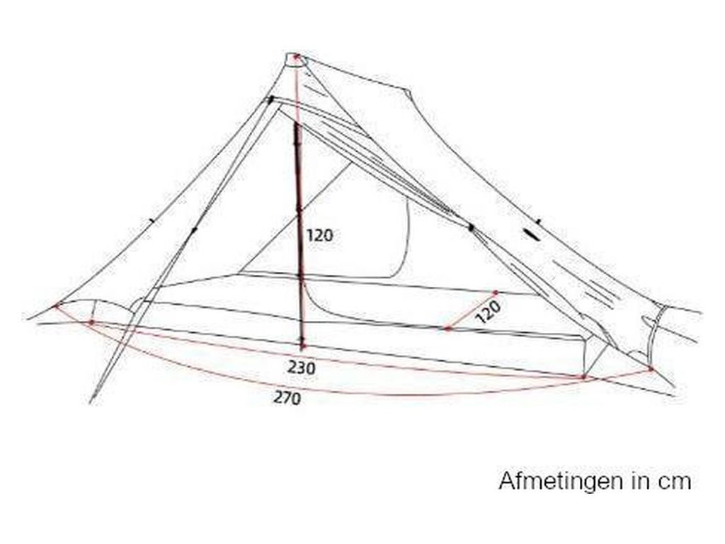 3F UL GEAR 2 PRO 3 seizoenen 2-persoons tent - Brown