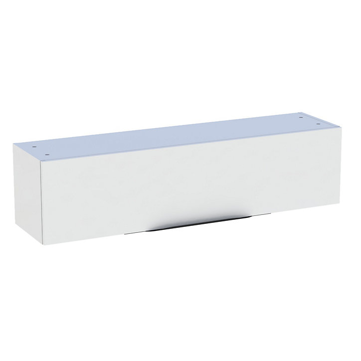 Meuble de rangement salle de bains haut Pamili blanc brillant 120 cm