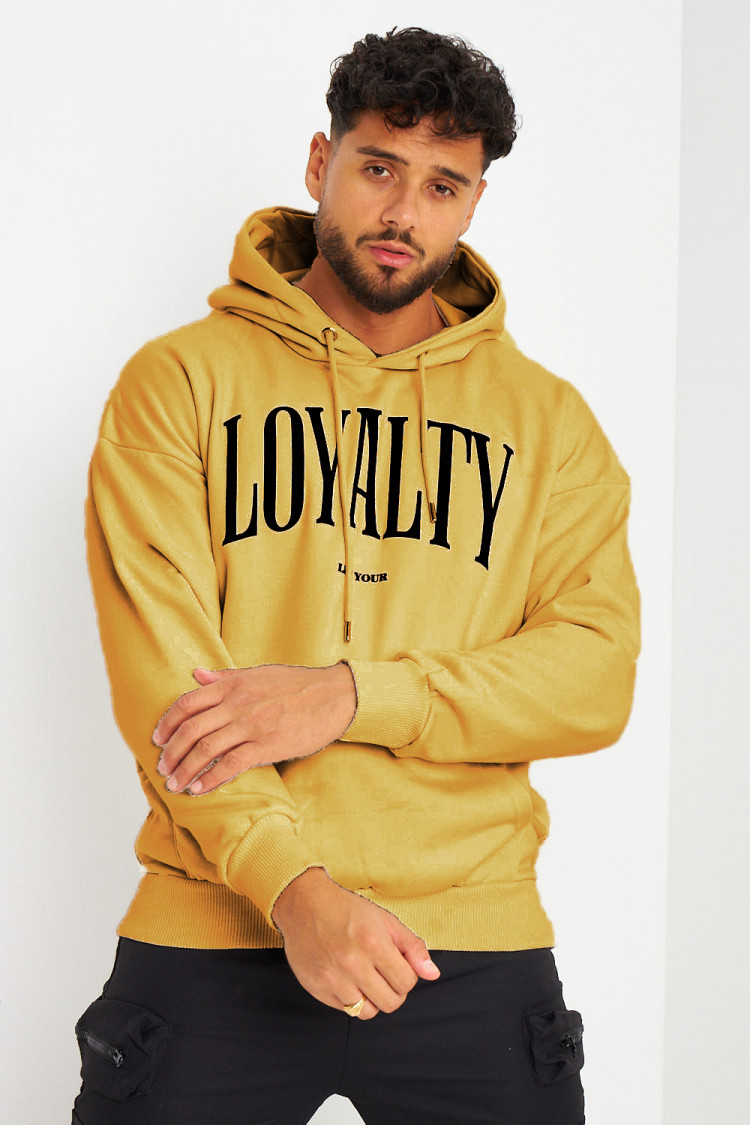 Sweat à capuche camel 