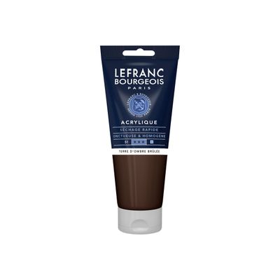 Lefranc Bourgeois - Peinture acrylique - terre d'ombre brûlée - 200 ml