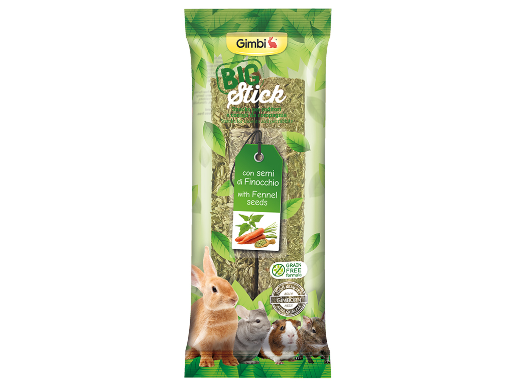 SNACK PARA ROEDORES GIMBI STICK FUNCHO 2X70G