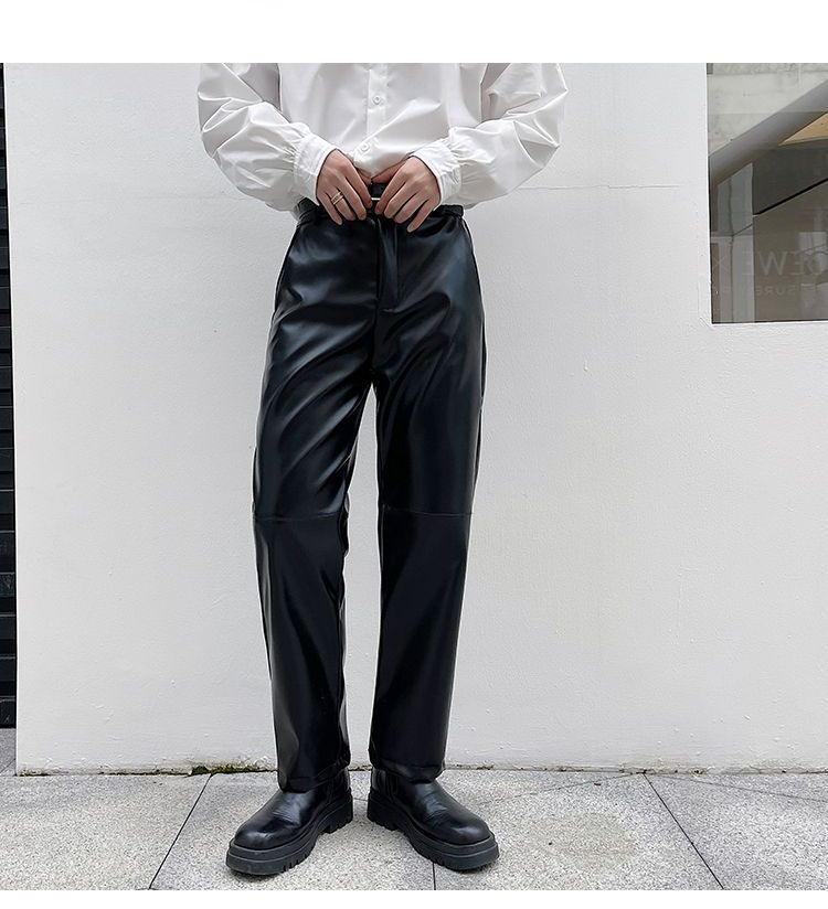 Freehop - Rechte broek van imitatieleer
