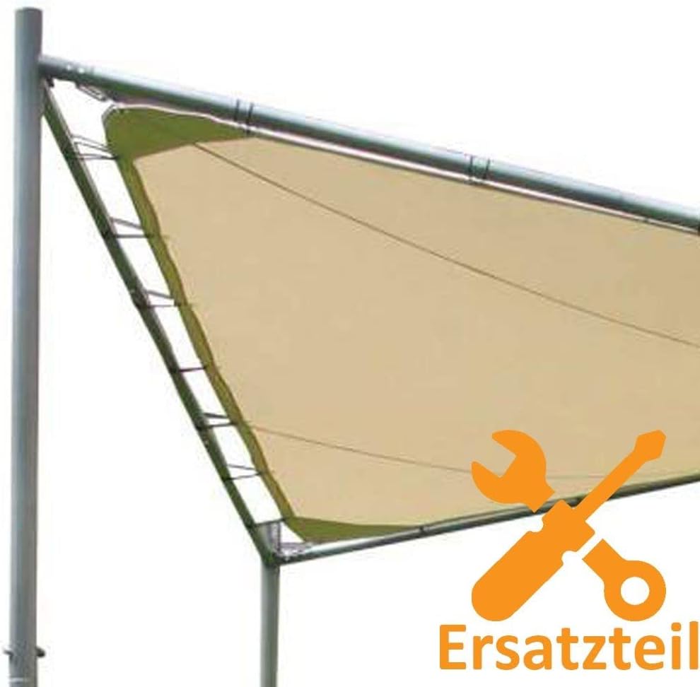 TrendLine Ersatzdach beige 4x4m für Pavillon Granada Barbuda Berlingo UV-Schutz