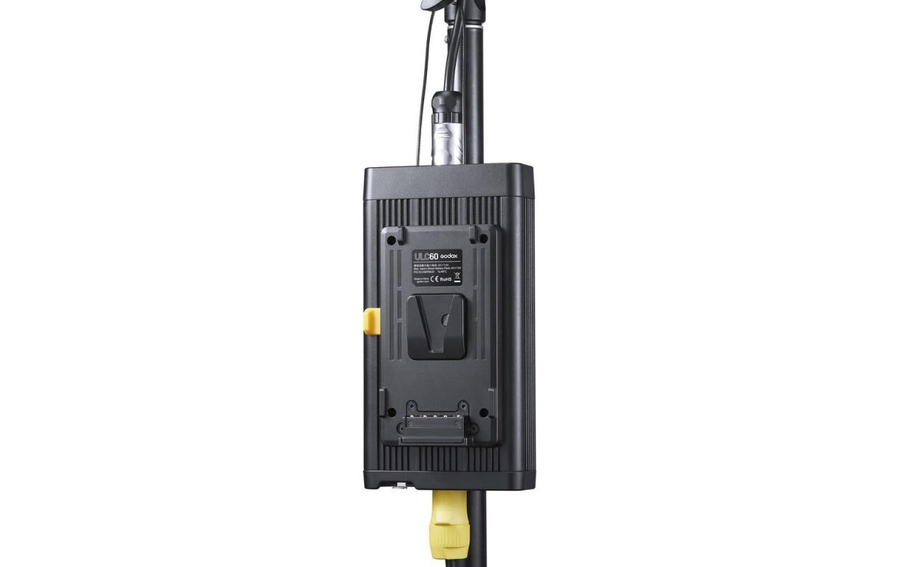 Videoleuchte UL60 Geräuschlos-LED<br>Geräuschlose 60-W-LED-Lampe mit Tageslichttemperatur (5600K), die dank eines speziell entwickelten lüfterlosen Systems eine geräuschlose Kühlung bietet